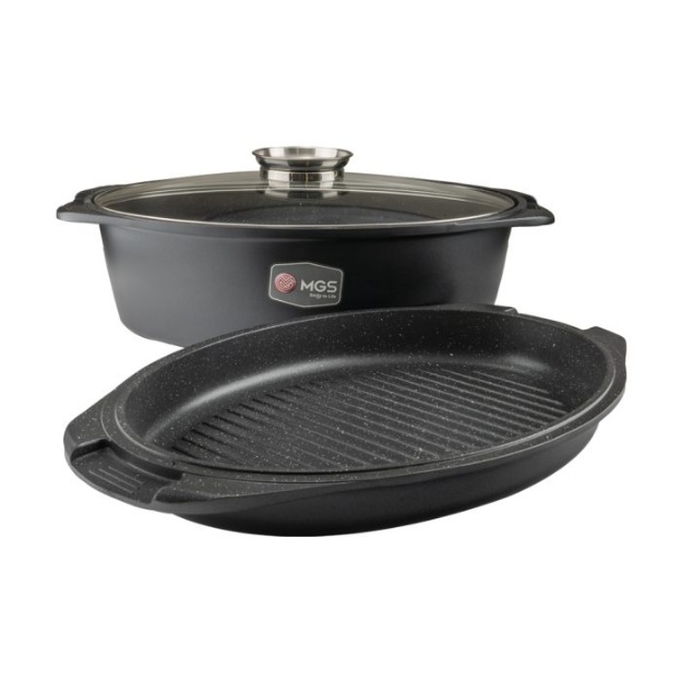 تابه مرغ پز سه تیکه ام جی اس گرانیت مدل ایتالیا B