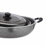 تابه دو دسته عروس مدل درب فلزی سایز 54