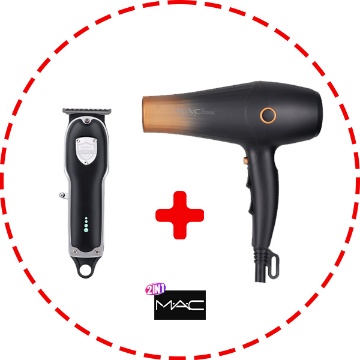 سشوار مک استایلر مدل MC ۶۸۲۶A به همراه هدیه ماشین اصلاح مک استایلر مدل MC-5804