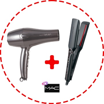 اتو مو مخصوص کراتین مک استایلر مدل MC-۵۵۹۲ به همراه هدیه سشوار مک استایلر مدل 7772M