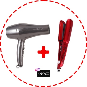 اتو مو بخار مک استایلر مدل MC-۲۸۰۰ به همراه هدیه سشوار مک استایلر مدل 7772M