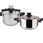 زودپز دوقلو 4+6 لیتری ام جی اس کد PC546