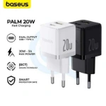 شارژر دیواری 20 وات باسئوس مدل Palm Fast Charger C+U EU 20W