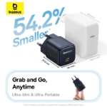 شارژر دیواری 45 وات باسئوس مدل PicoGo