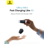 شارژر دیواری 45 وات باسئوس مدل PicoGo