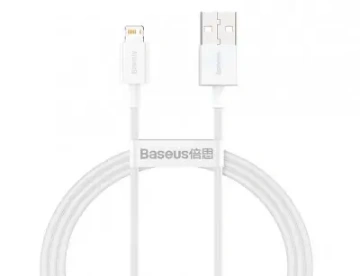 کابل شارژ USB به لایتنینگ باسئوس مدل Superior Series Data Cable CALYS-A02 طول 1 متر