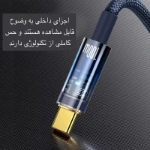کابل تبدیل USB به USB-C باسئوس مدل CATS000501 طول 2 متر