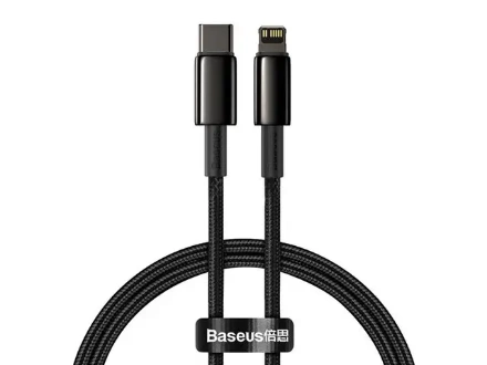 کابل تبدیل USB-C به لایتنینگ باسئوس سری Tungsten Gold Fast مدل CATLWJ-01 طول 1 متر