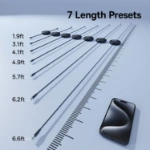 کابل تبدیل USB-C به USB-C باسئوس سری Free2Draw Mini Retractable  مدل P10364500211-00 طول 1 متر