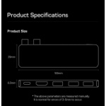 هاب 5 پورت USB-C باسئوس مدل UltraJoy Series BS-OH180