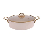 سرویس پخت و پز 11 پارچه اویز پلاس مدل ماریا دسته طلایی