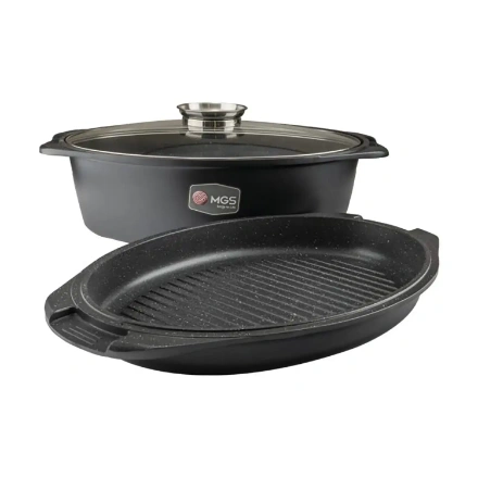 تابه مرغ پز سه تیکه ام جی اس گرانیت مدل ایتالیا B