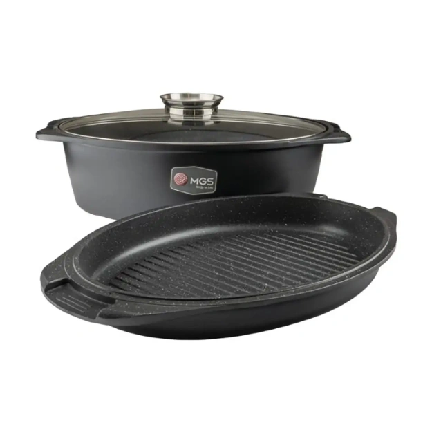 تابه مرغ پز سه تیکه ام جی اس گرانیت مدل ایتالیا B