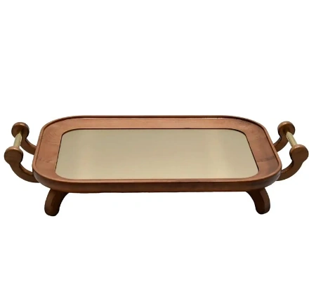 سینی کروپ ست مستطیل ژینا گندمی مدل RC4001