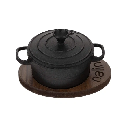 قابلمه نالینو مدل Feleti سایز 14 به همراه زیره چوبی