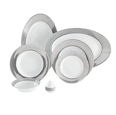 سرویس چینی زرین ایتالیا اف 28 پارچه مدل پالادیوم درجه یک