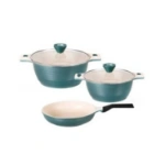 ست قابلمه 5 پارچه کاندید مدل پیاژه F با درب پیرکس