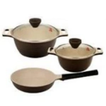 ست قابلمه 5 پارچه کاندید مدل پیاژه F با درب پیرکس