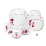 سرویس چینی زرین کواترو 98رز فلاور درجه یک