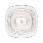 سرویس چینی زرین کواترو 98رز فلاور درجه یک