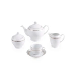 سرویس ایتالیا اف 102 پارچه چینی زرین مدل هدیه طلایی درجه عالی