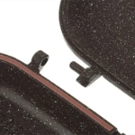 تابه رژیمی کاندید مدل مستطیل سایز ۳۴ رنگ قهوه‌ای