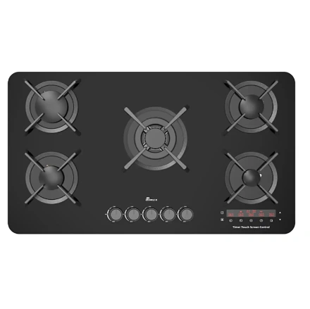 اجاق گاز صفحه ای پنج شعله بیمکث مدل ۲۱۰۶