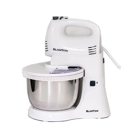 همزن کاسه دار بلانتون مدل SM1001SW رنگ استیل سفید