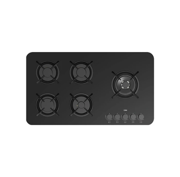 اجاق گاز شیشه ای 5شعله کن مدل PARDYC- R