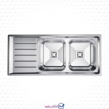 سینک دو لگنه توکار کن مدل 8102 