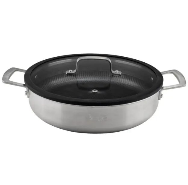  تابه دو دسته استیل کف لیزری ام جی اس مدل PS3131 