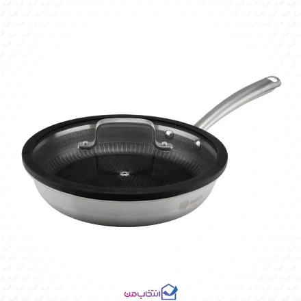 تابه تک دسته استیل کف لیزری ام جی اس مدل PS3133