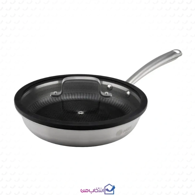 تابه تک دسته استیل کف لیزری ام جی اس مدل PS3133