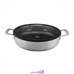 تابه دو دسته استیل کف لیزری ام جی اس مدل PS3132