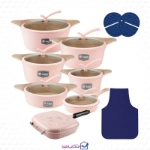 خرید سرویس قابلمه 19 پارچه ام جی اس مدل کره ای C