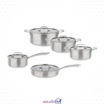 سرویس قابلمه 10 پارچه استیل داخل لیزری ام جی اس مدل CWS3110
