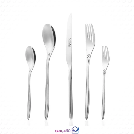 سرویس قاشق و چنگال 146 پارچه ام جی اس مدل کابان 185 با جعبه هارد باکس