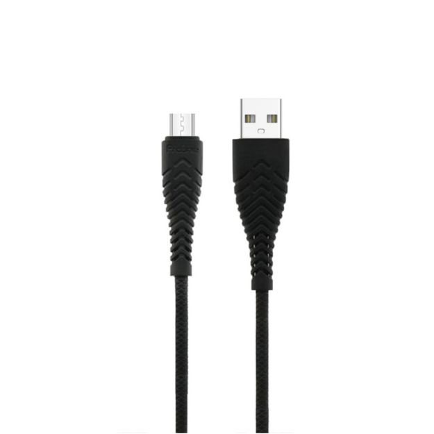 تصویر  کابل تبدیل USB به microUSB پرووان مدل PCC170(C10) طول 1 متر رنگ مشکی