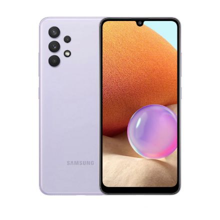 تصویر  گوشی موبایل سامسونگ مدل Galaxy A32  دو سیم‌کارت ظرفیت 128 گیگابایت و رم 6 گیگابایت - پک هند - بنفش