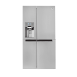 یخچال و فریزر ساید بای ساید دوو مدل DS-3640SS از نمای روبرو