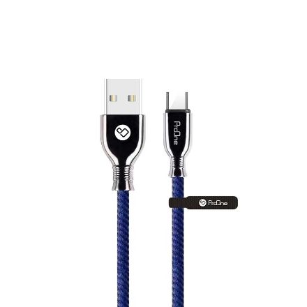 تصویر  کابل تبدیل USB به USB-C پرووان مدل PCC230C رنگ آبی تیره