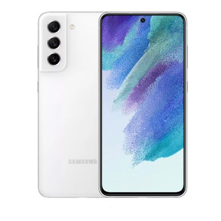 تصویر  گوشی موبایل سامسونگ مدل Galaxy S21 FE 5G دو سیم‌ کارت ظرفیت 128 گیگابایت و رم 8 گیگابایت پک هند رنگ سفید