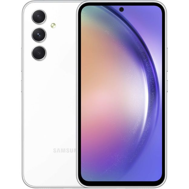 تصویر  گوشی موبایل سامسونگ مدل Galaxy A54 دو سیم کارت ظرفیت ۲۵۶ گیگابایت و رم 8 گیگابایت پک هند رنگ سفید