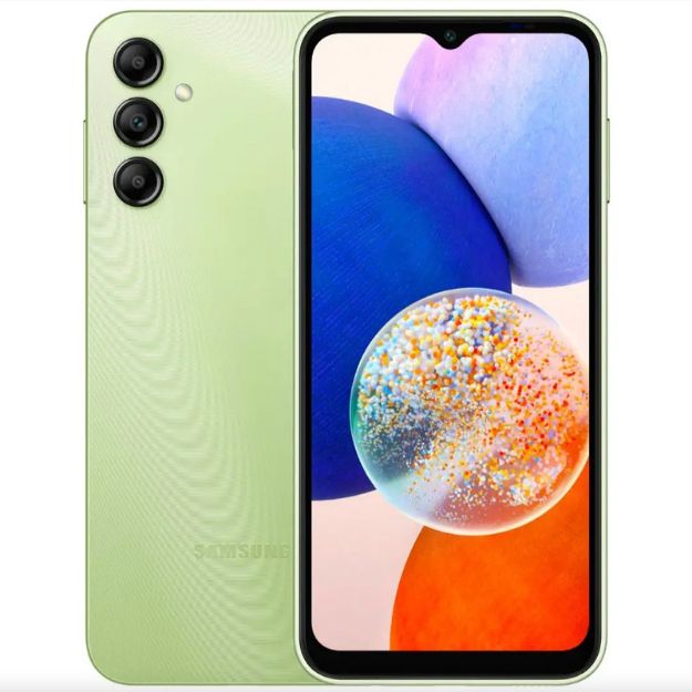 تصویر  گوشی موبایل سامسونگ مدل Galaxy A14 ظرفیت 128 گیگابایت و رم 4 گیگابایت پک چین رنگ سبز روشن