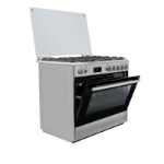 اجاق گاز اسنوا مدل SGC5-3101N Adrina Series با درب فر باز	