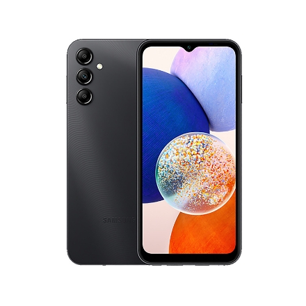 نمای کلی گوشی سامسونگ Galaxy A14 ظرفیت ۱۲۸ و رم 4 گیگ مشکی