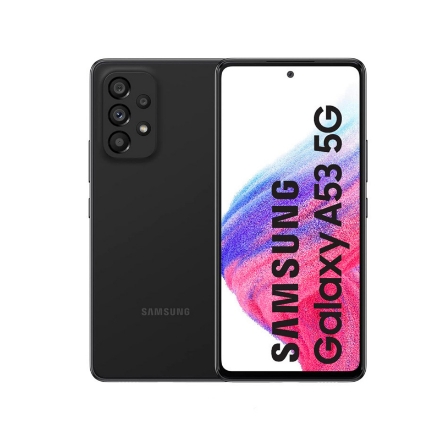 نمای کلی گوشی موبایل سامسونگ مدل Galaxy A53 ظرفیت ۱۲۸ گیگابایت و رم 8 گیگابای رنگ مشکی