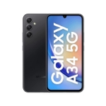 نمای کلی گوشی سامسونگ Galaxy A34 ظرفیت 128 و رم 8 خاکستری