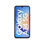 نمای روبرو گوشی سامسونگ Galaxy A34 ظرفیت 128 و رم 8 خاکستری