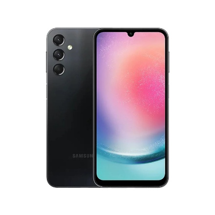 نمای گوشی سامسونگ Galaxy A24 ظرفیت 128 و رم 6 مشکی